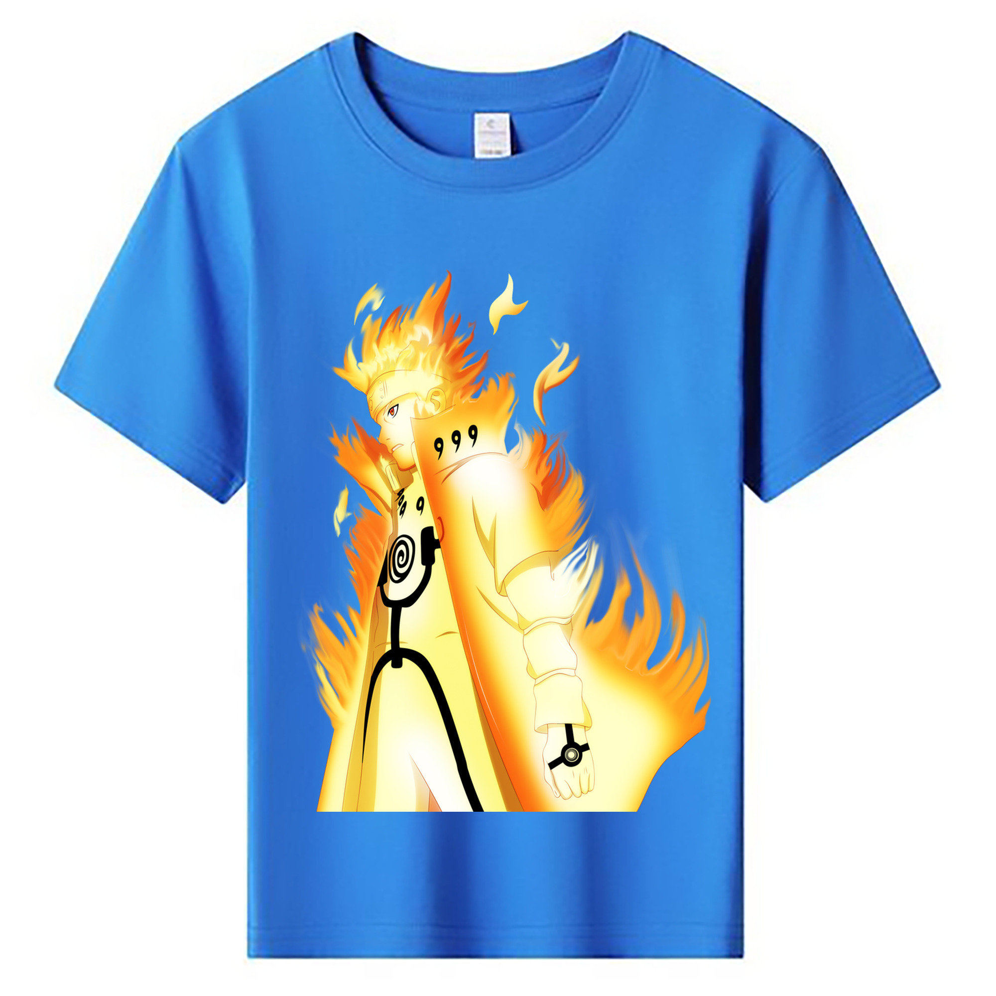 （画像用） NARUTO -ナルト- うずまき ナルト Uzumaki Naruto 綿100％キッズTシャツ（フロントプリント）